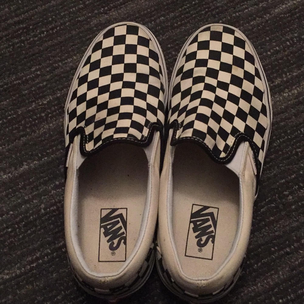 Slip on checker vans